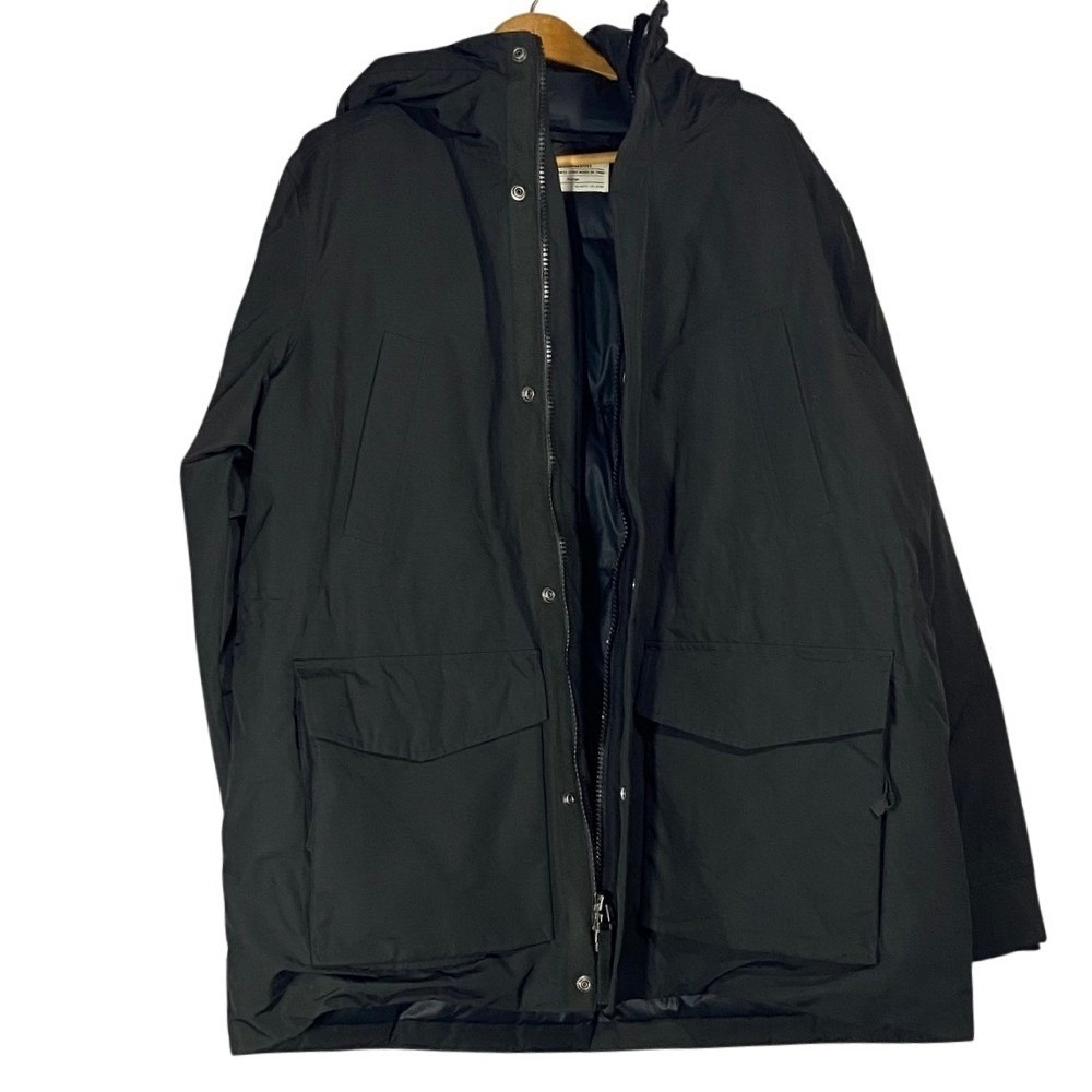 REI Co-op Down Insulated Hooded Parka Mens XL Black Winter Jacket